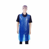 Plastic Apron Blue 28 Inch (Width) X 46 Inch (Length) 100 Pieces X 10 Packts - hotpackwebstore.com - Apron